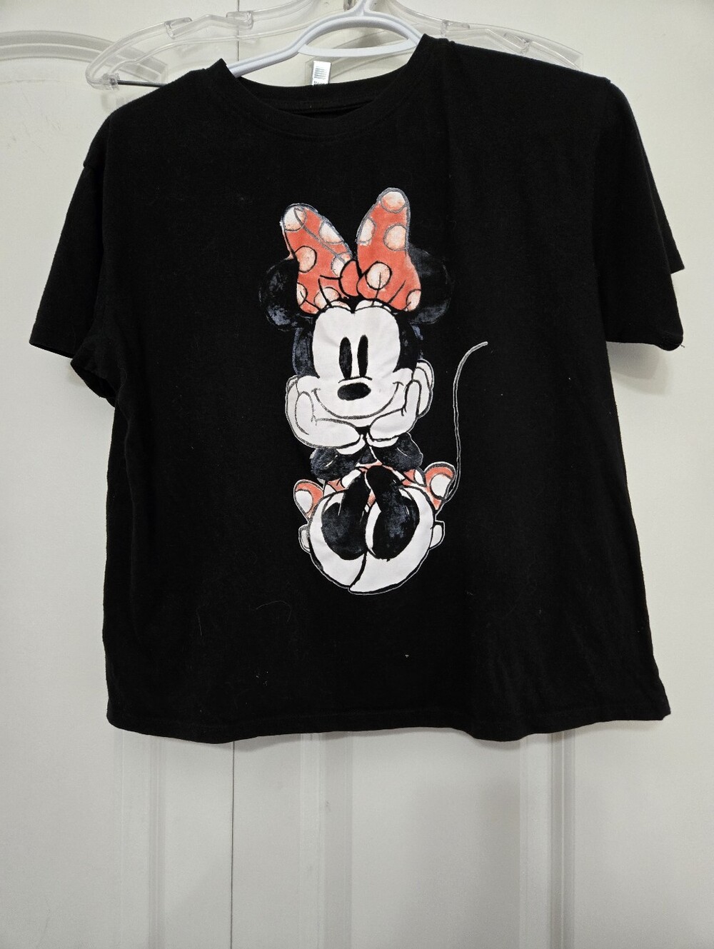 Disney Women's Black Minnie Mouse Graphic Tee